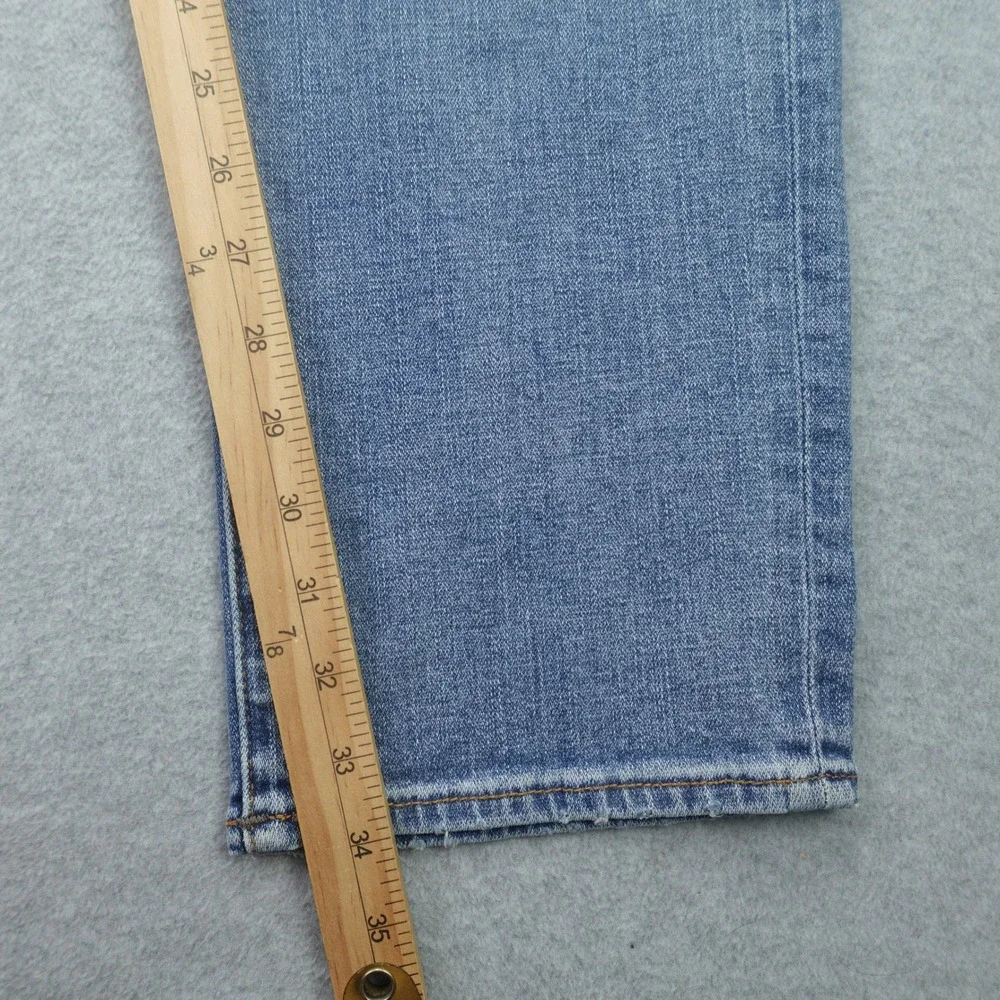 True Religion Jeans Mens 40 Blue Distressed Rocco Relaxed Skinny Pony Express